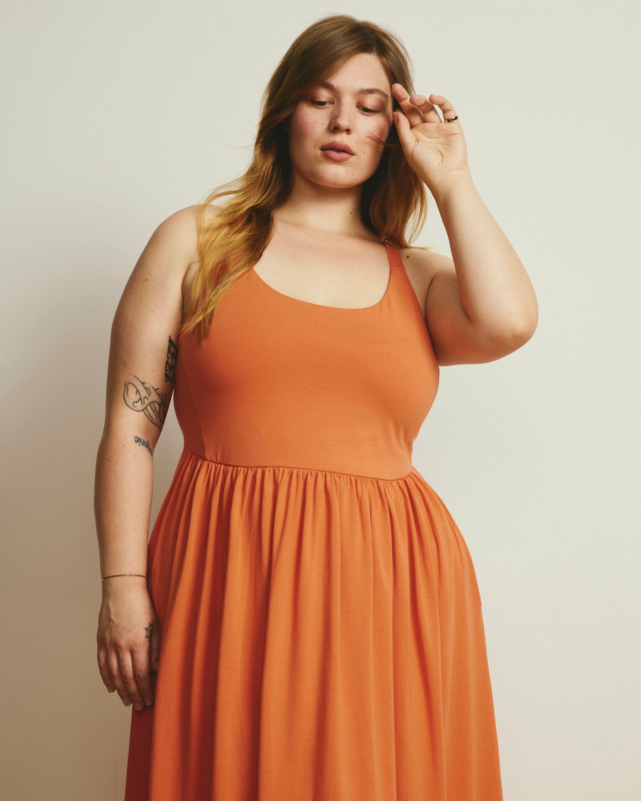 Universal Standard Cayo Cami Dress - Italian Orange