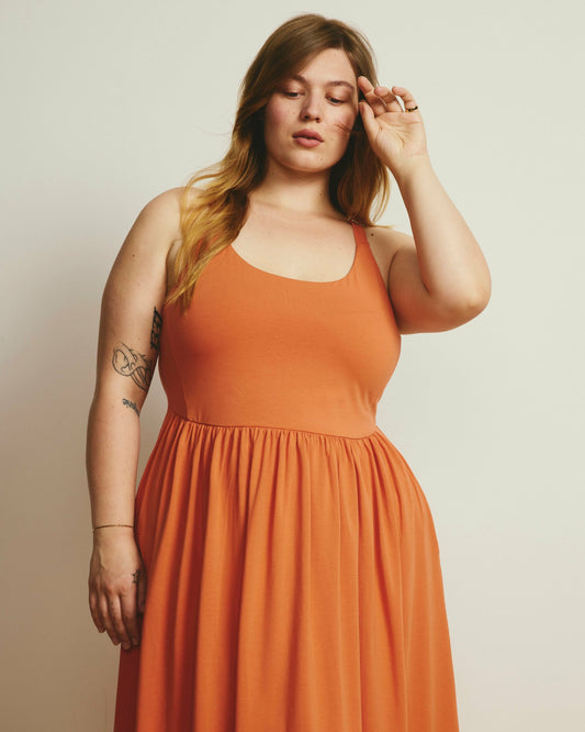 Universal Standard Cayo Cami Dress - Italian Orange