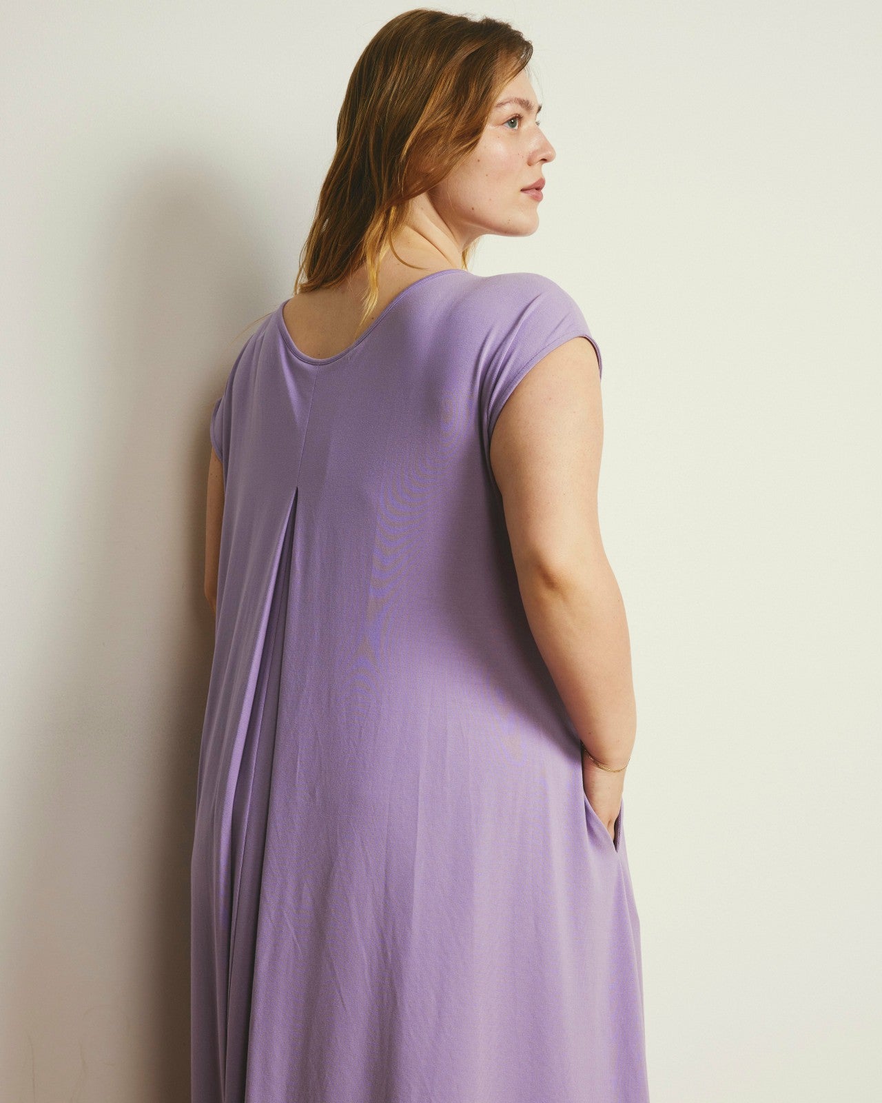 Universal Standard Capri Divine Jersey Flared Dress - Spring Iris