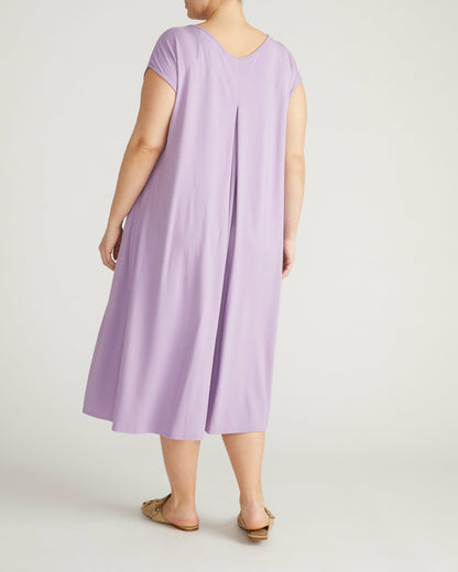 Universal Standard Capri Divine Jersey Flared Dress - Spring Iris