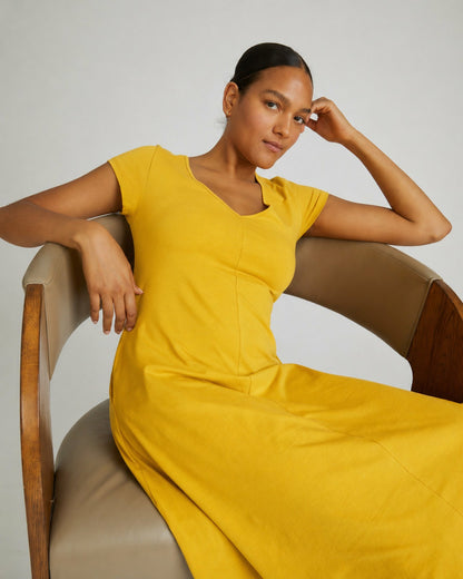 Universal Standard Danna Jersey Dress - Goldenrod