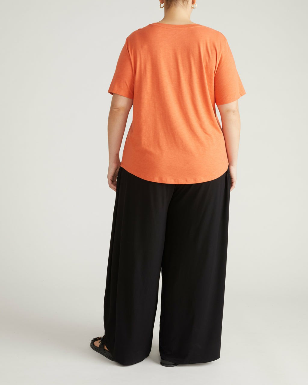 Universal Standard Light-As-Air Tee Rex - Italian Orange