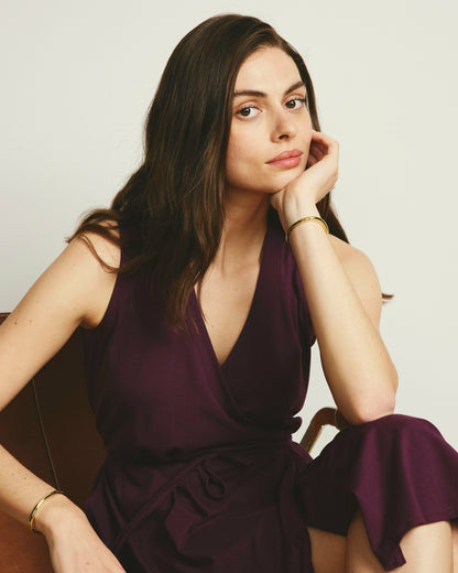 Universal Standard Tiered Twirl Wrap Dress - Gamay