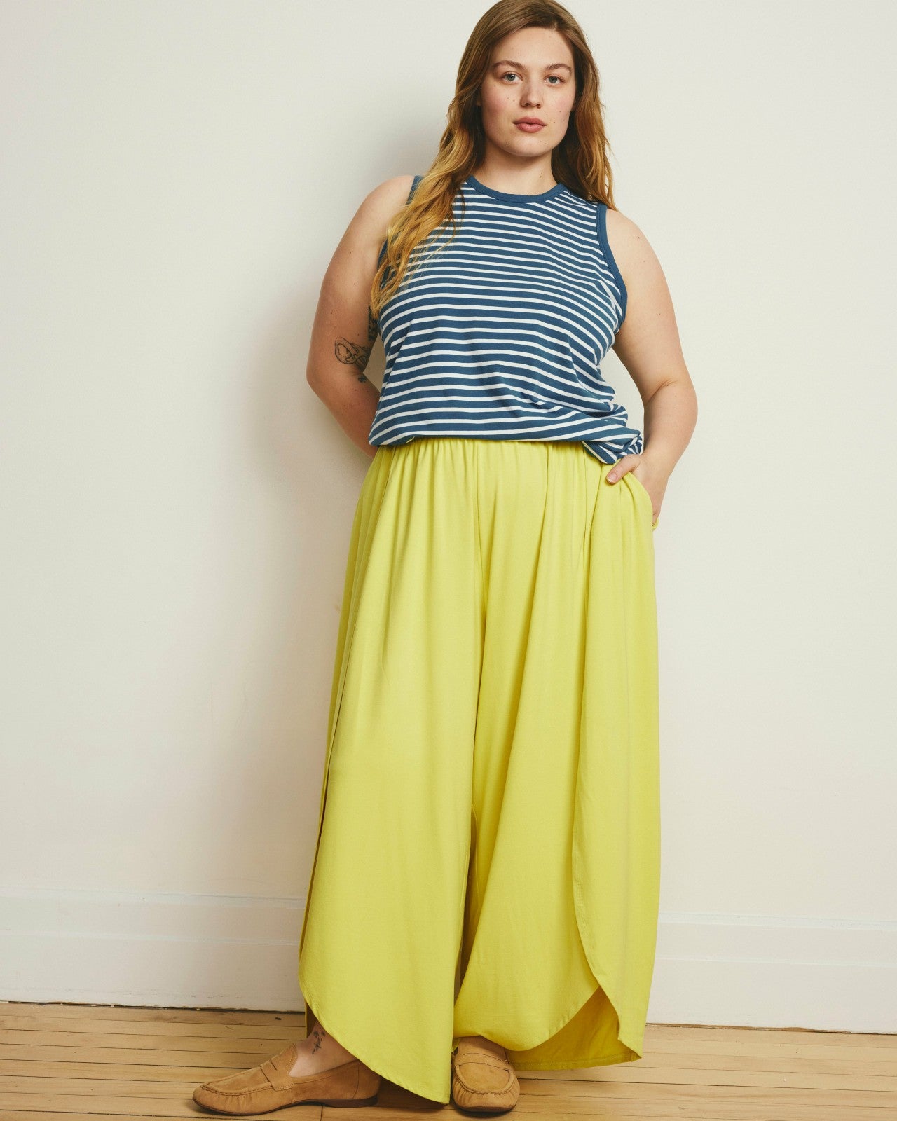 Universal Standard Rey Divine Jersey Pull-On Pants - Pomelo