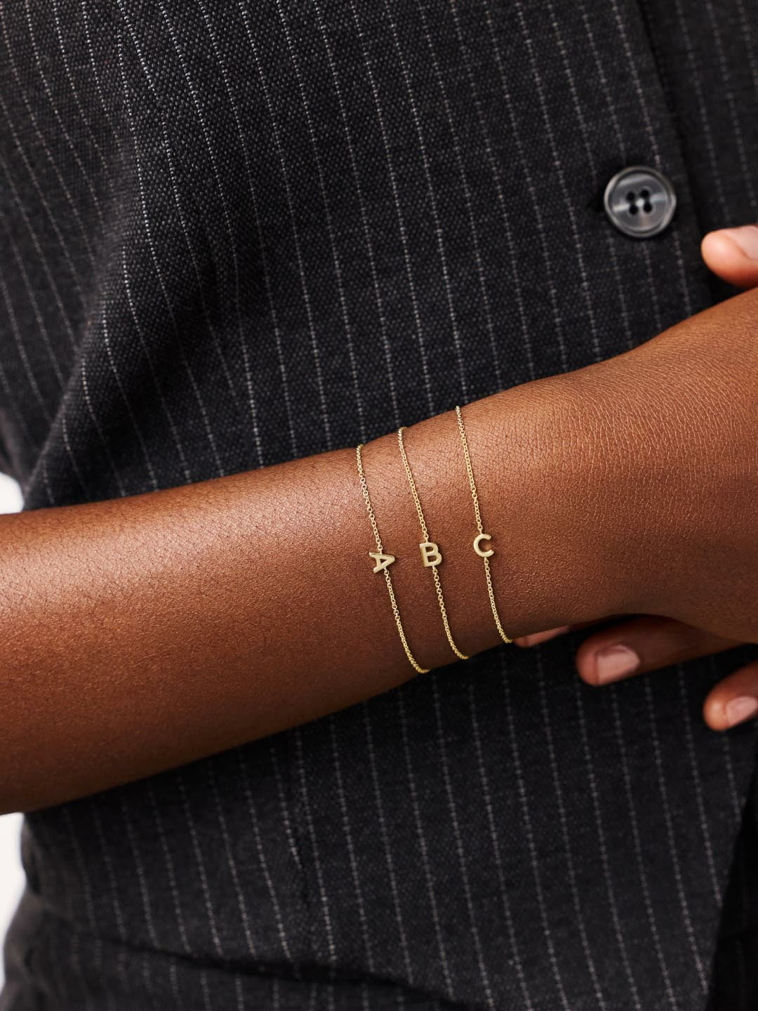 Universal Standard Ana Luisa Initial Bracelet - Letter Bracelet