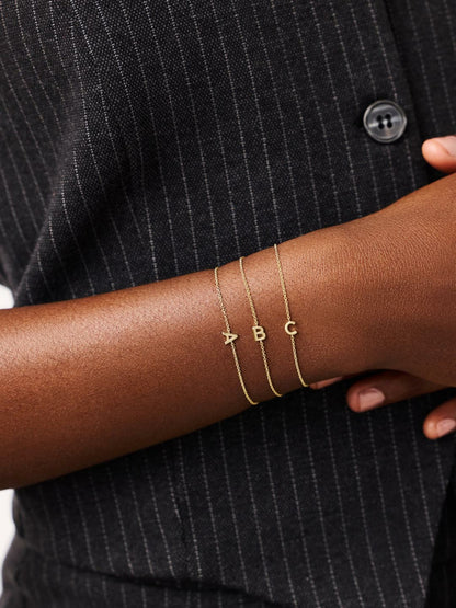 Universal Standard Ana Luisa Initial Bracelet - Letter Bracelet