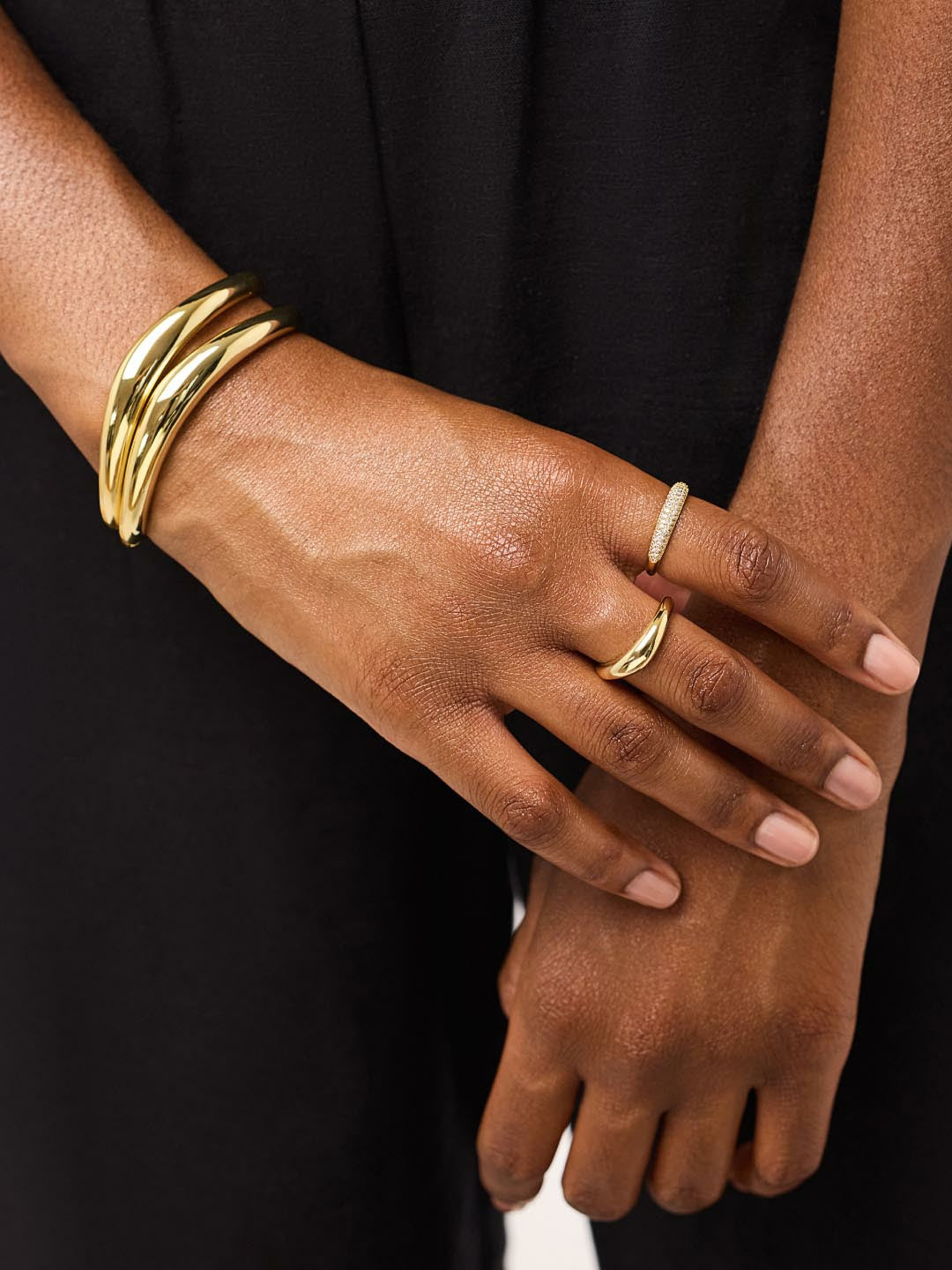 Universal Standard Ana Luisa Gold Bangle Bracelet - Talia