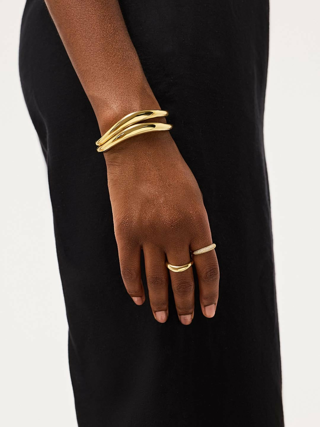 Universal Standard Ana Luisa Gold Bangle Bracelet - Talia