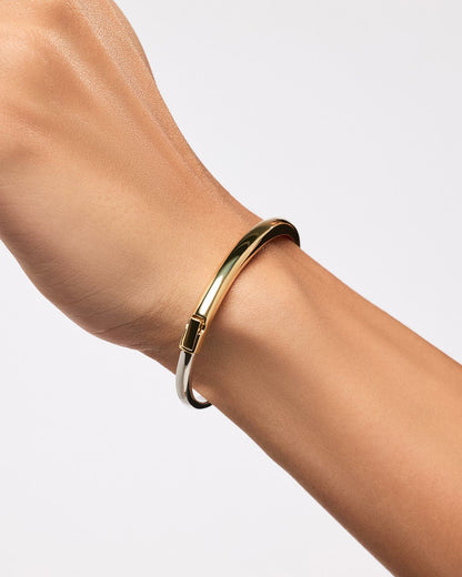 Universal Standard Ana Luisa Bangle Bracelet - Brynley Two Tone