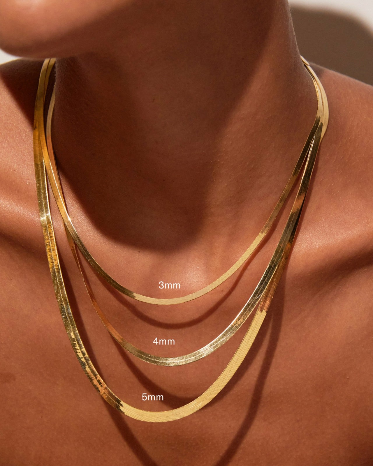 Universal Standard Aurate Gold Herringbone Chain Necklace