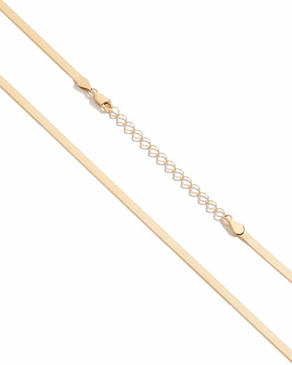 Universal Standard Aurate Gold Herringbone Chain Necklace