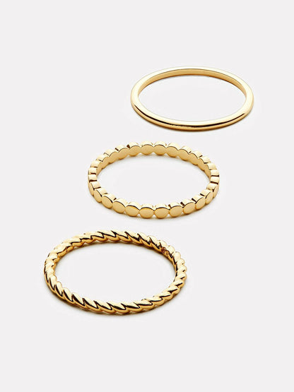 Universal Standard Ana Luisa Gold Ring Set - Adrianna Set
