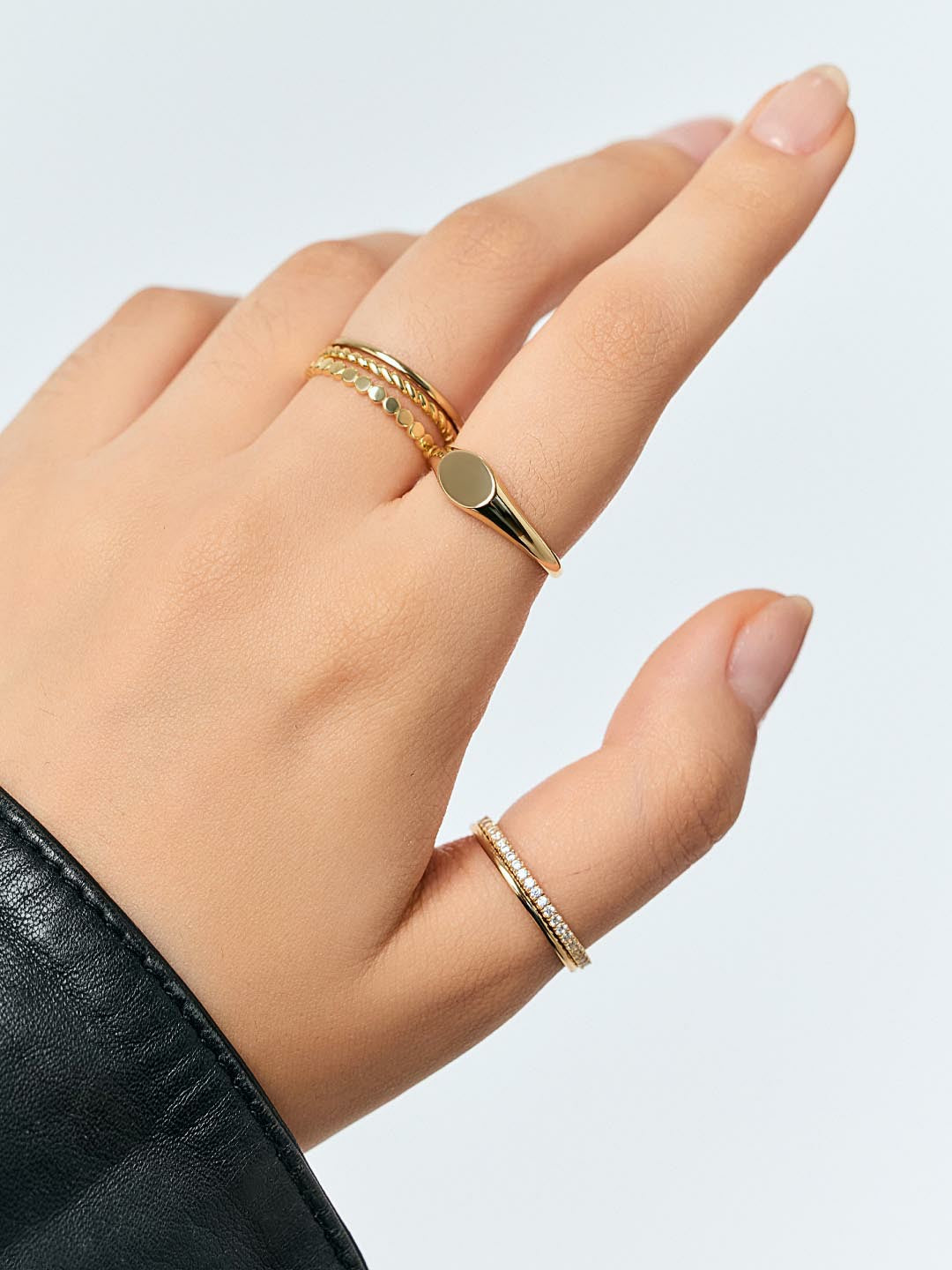 Universal Standard Ana Luisa Gold Ring Set - Adrianna Set