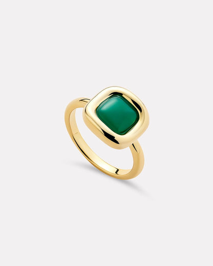 Universal Standard Ana Luisa Statement Ring - Clara Ring Green Onyx