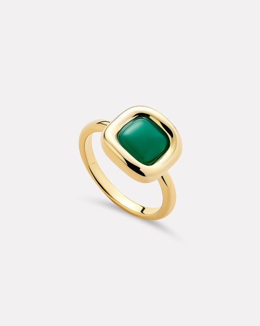 Universal Standard Ana Luisa Statement Ring - Clara Ring Green Onyx