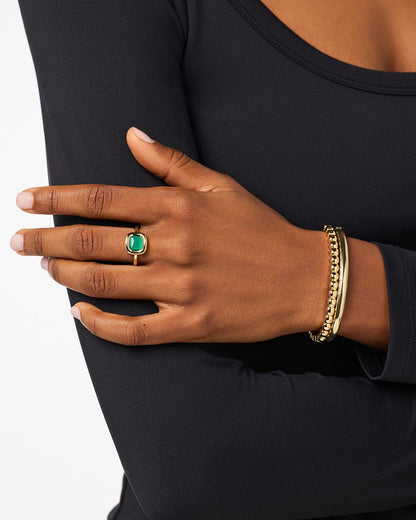 Universal Standard Ana Luisa Statement Ring - Clara Ring Green Onyx
