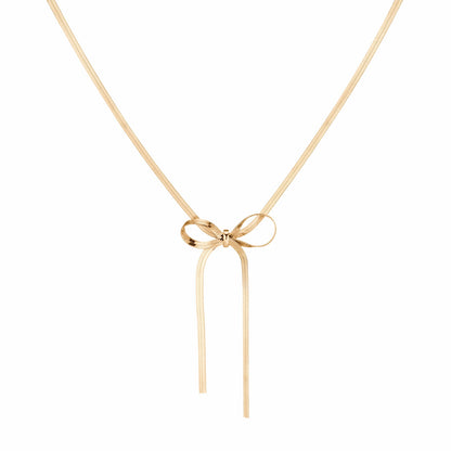 Universal Standard Aurate Herringbone Bow Choker