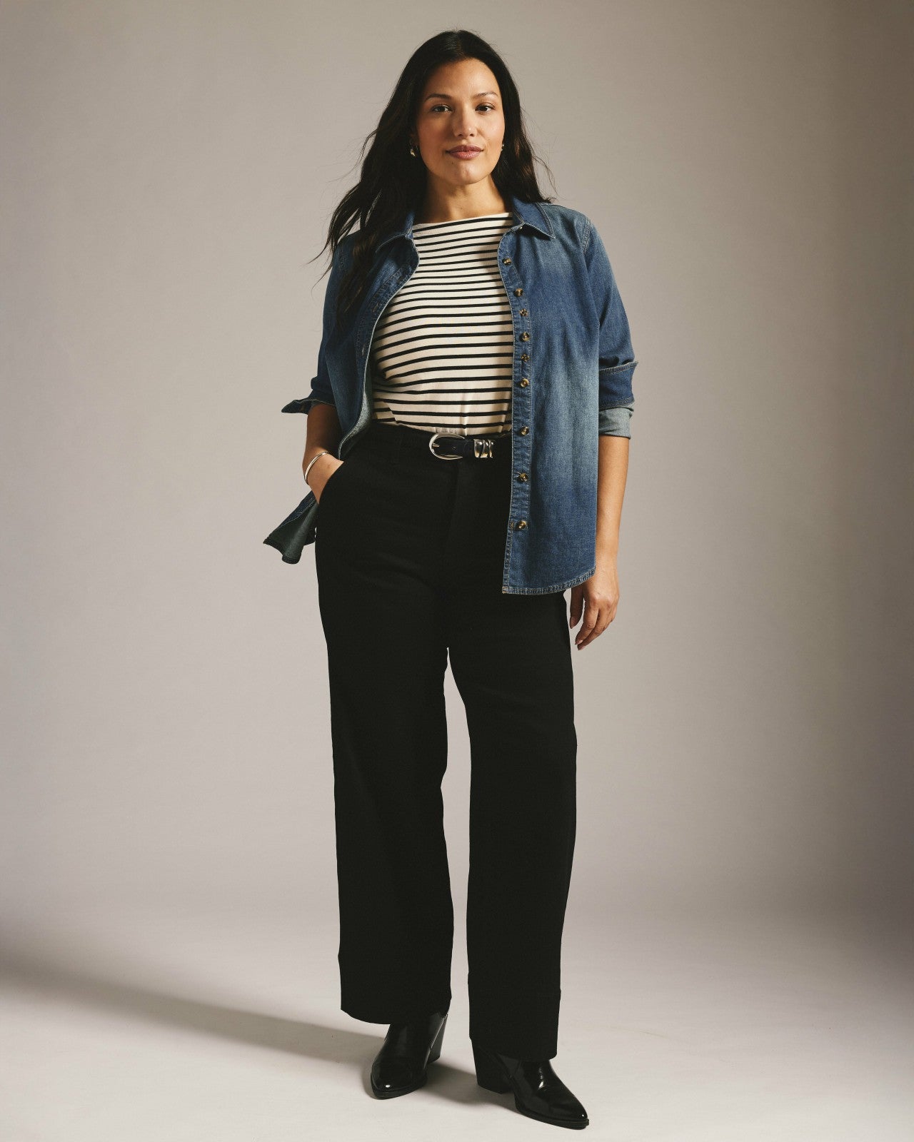 Universal Standard Carol High Rise High Stretch Jeans - Jet Black