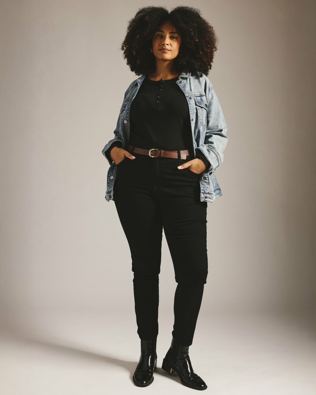 Universal Standard Seine High Rise Skinny Jeans 30 Inch - Jet Black