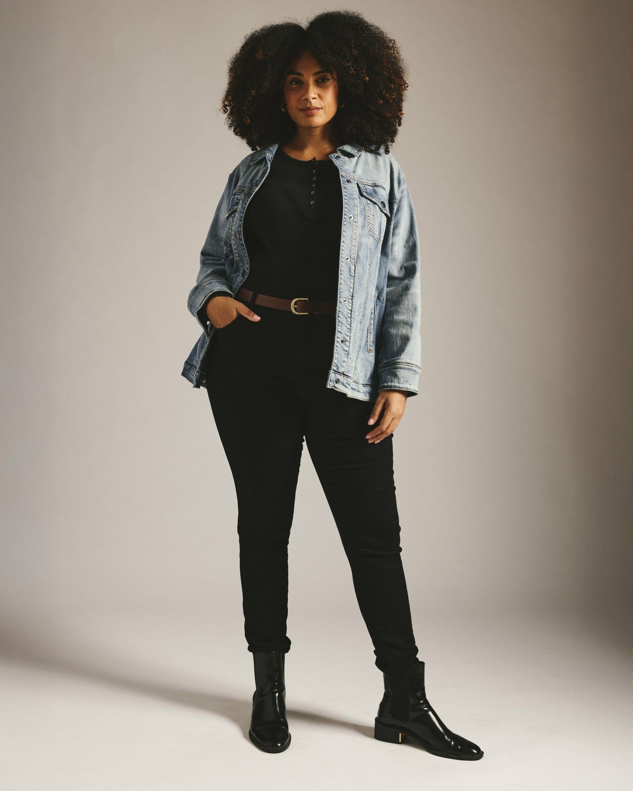 Universal Standard Seine High Rise Skinny Jeans 30 Inch - Jet Black