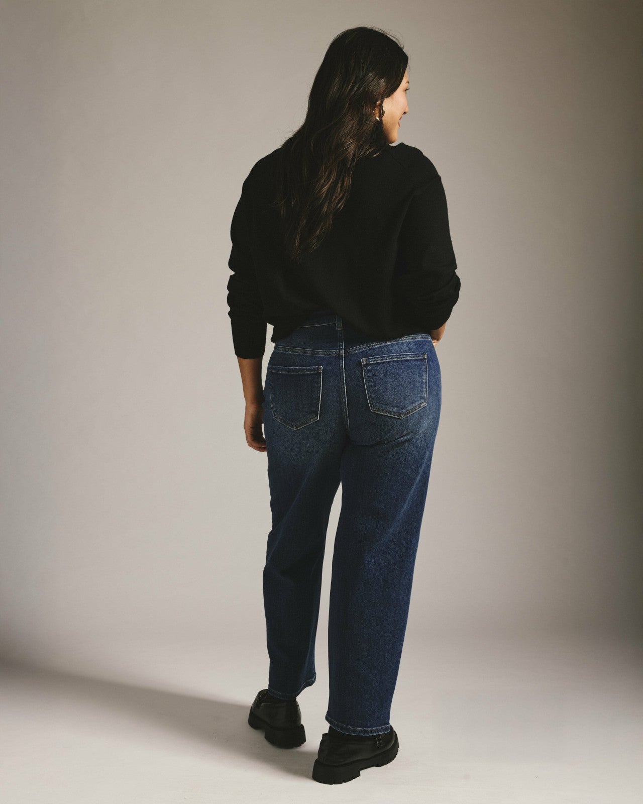 Universal Standard Etta High Rise Straight Leg Jeans 28 Inch - Saint Lawrence Blue