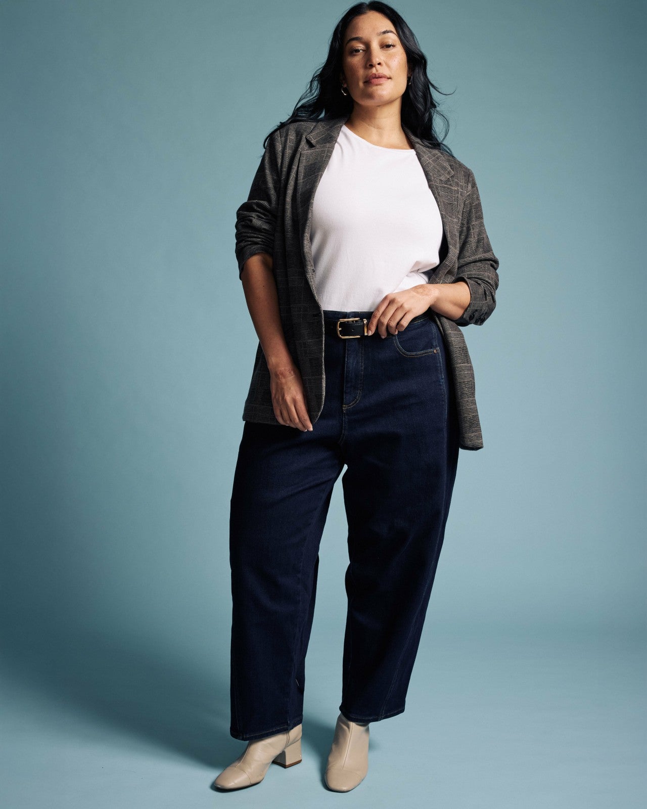 Universal Standard Dakota Twisted Leg Jeans - Dark Indigo
