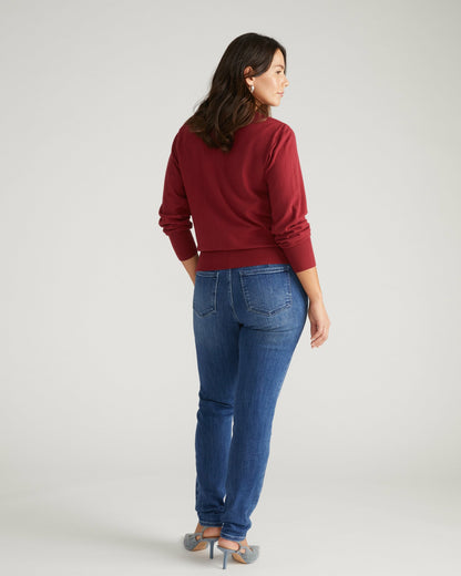 Universal Standard Joni High Rise Curve Slim Leg Jeans 32 Inch - True Blue