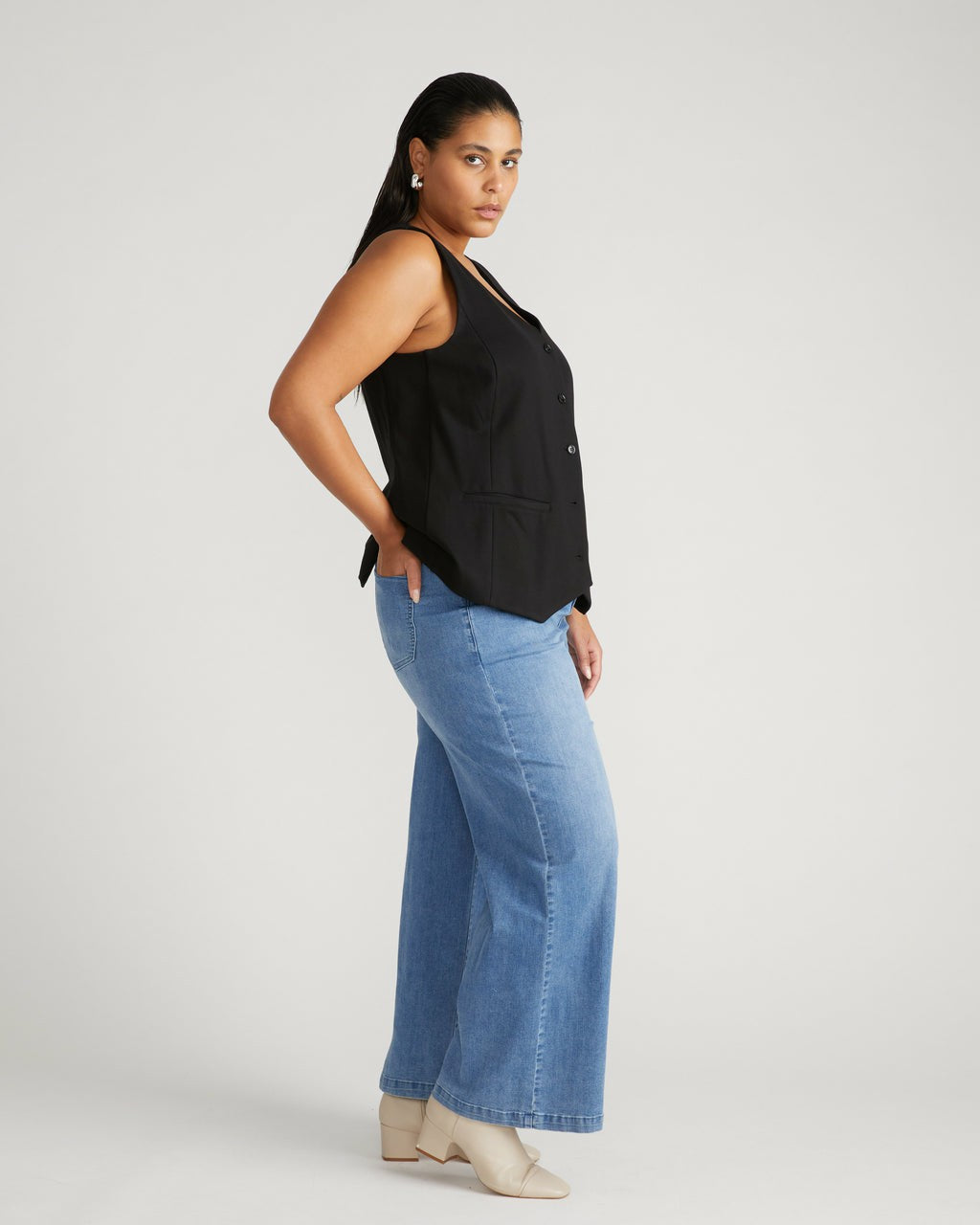 Universal Standard Taylor ComfortDenim Trouser Jeans - Brazil Blue