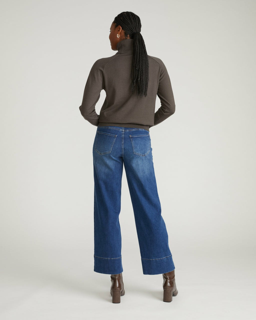 Universal Standard Claudia High Rise Stretch Jeans - Naval Blue Wash