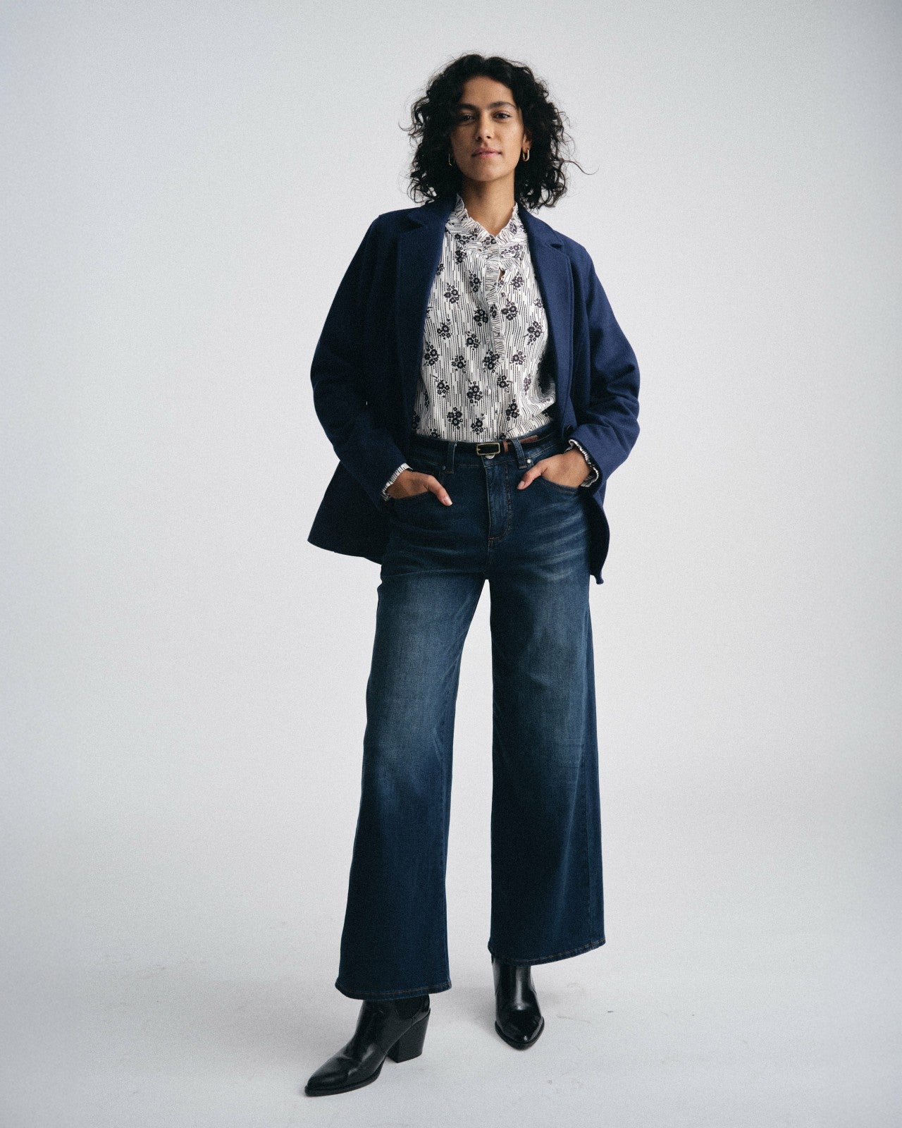 Universal Standard Roxy Relaxed Bootcut Jeans - Field Of Dreams Indigo
