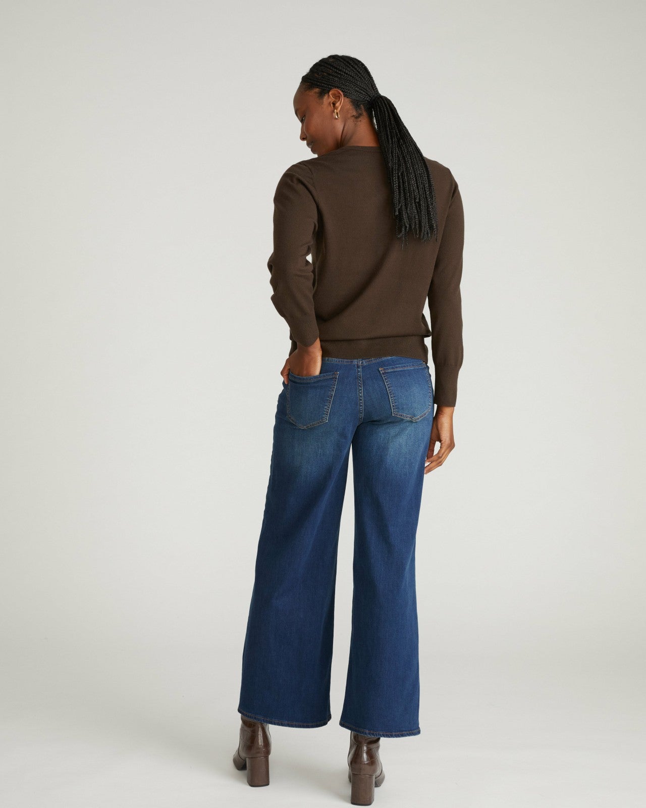 Universal Standard Roxy Relaxed Bootcut Jeans - Field Of Dreams Indigo