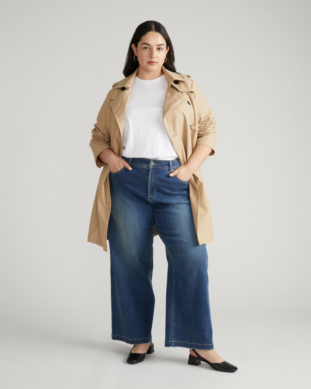 Universal Standard Taylor ComfortDenim Trouser Jeans - Seychelles Blue