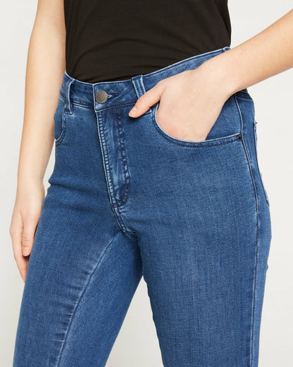 Universal Standard Seine High Rise Skinny Jeans 32 Inch - True Blue