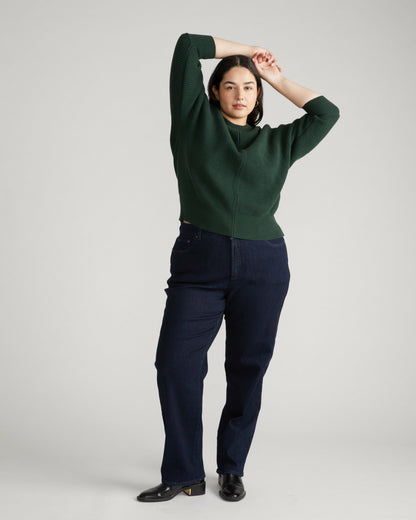 Universal Standard Donna High Rise Curve Straight Leg Jeans 32 Inch - Dark Indigo