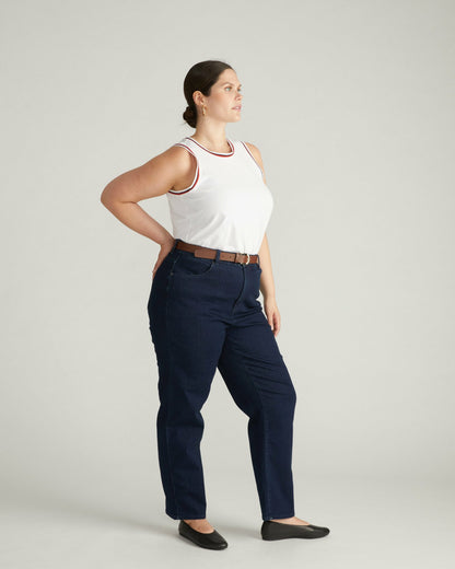 Universal Standard Ella High Rise Straight Leg Jeans - Balearic Blue