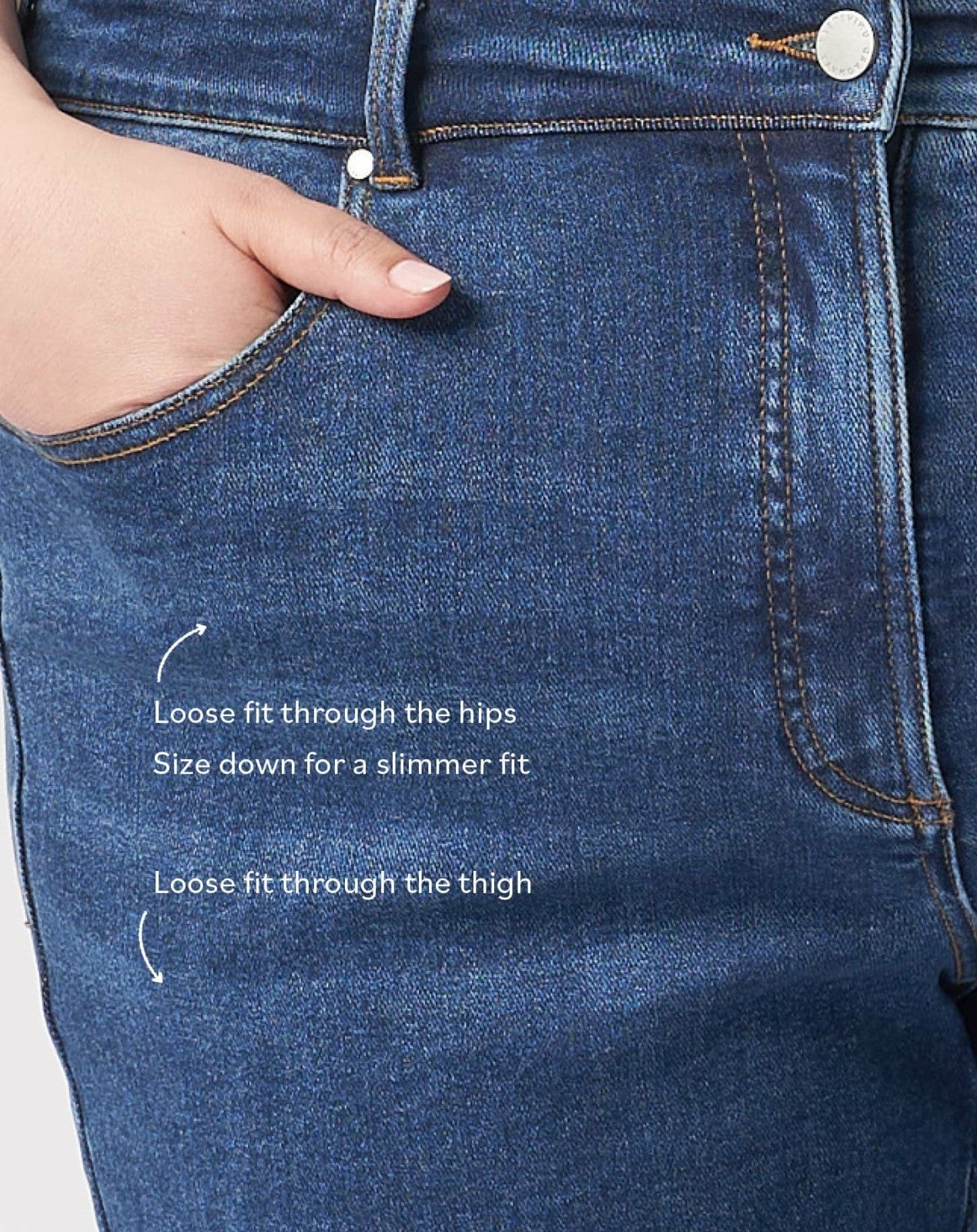 Universal Standard Etta High Rise Straight Leg Jeans 31 Inch - Aged Indigo
