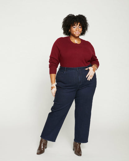 Universal Standard Donna High Rise Curve Straight Leg Jeans 27 Inch - Dark Indigo
