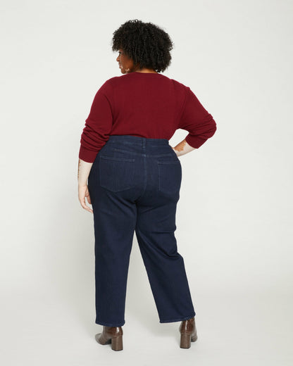 Universal Standard Donna High Rise Curve Straight Leg Jeans 27 Inch - Dark Indigo
