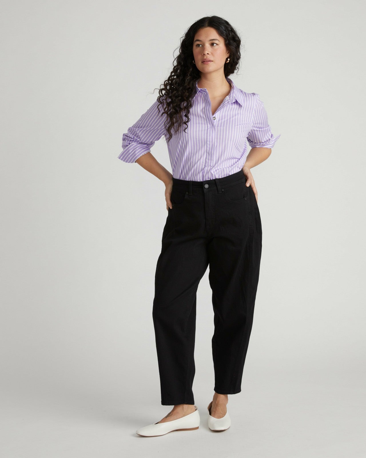 Universal Standard Dakota Twisted Leg Jeans - Jet Black