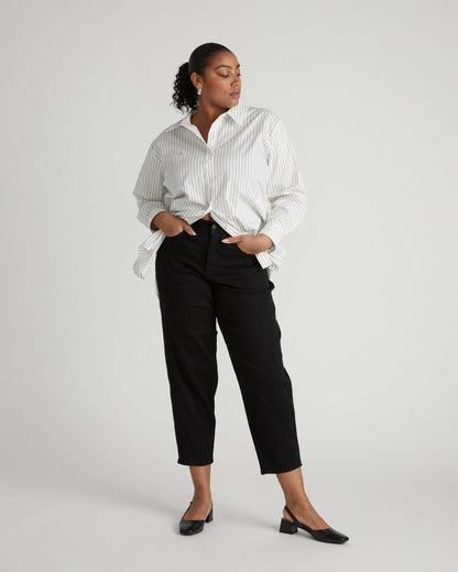 Universal Standard Dakota Twisted Leg Jeans - Jet Black
