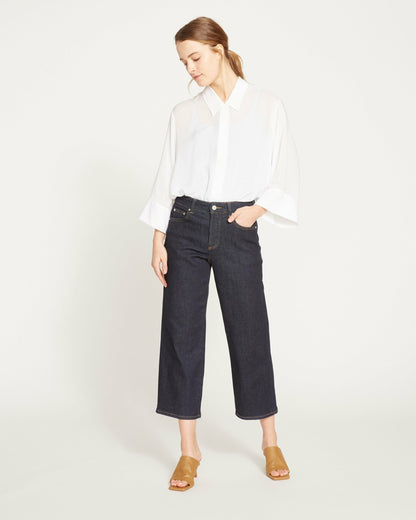 Universal Standard Bae Boyfriend Crop Jeans - Vintage Indigo Selvedge