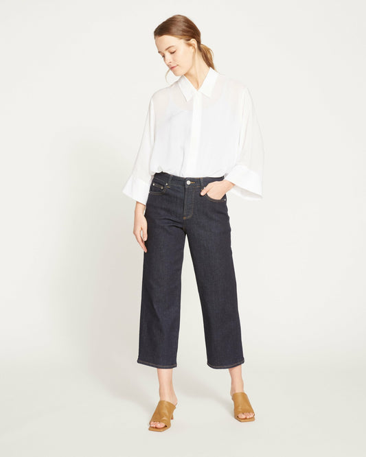 Universal Standard Bae Boyfriend Crop Jeans - Vintage Indigo Selvedge