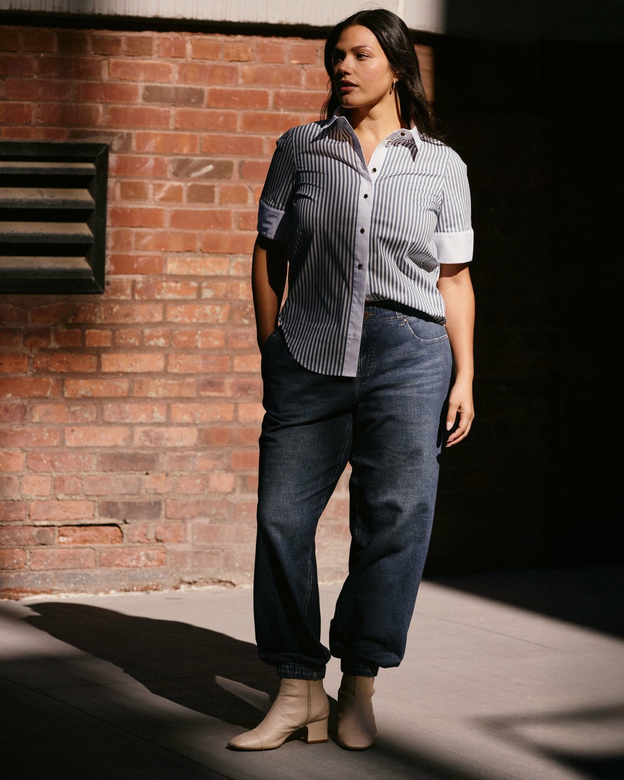 Universal Standard Sweatpant Jogger Jeans - Saddle Blue