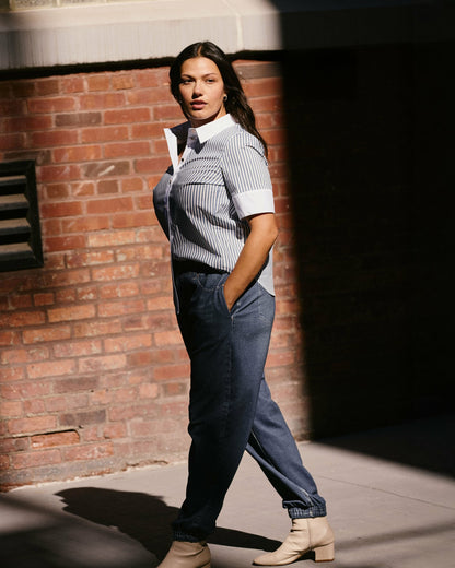Universal Standard Sweatpant Jogger Jeans - Saddle Blue