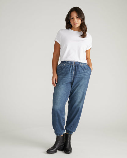 Universal Standard Sweatpant Jogger Jeans - Saddle Blue