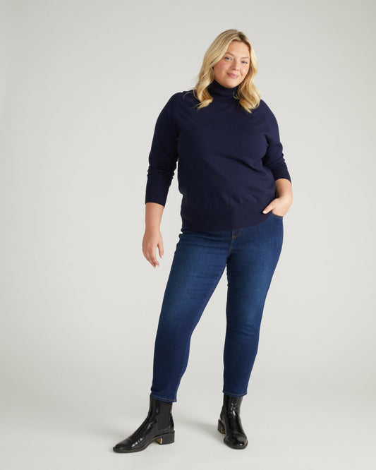 Universal Standard Seine High Rise Skinny Jeans 27 Inch - Heritage Indigo