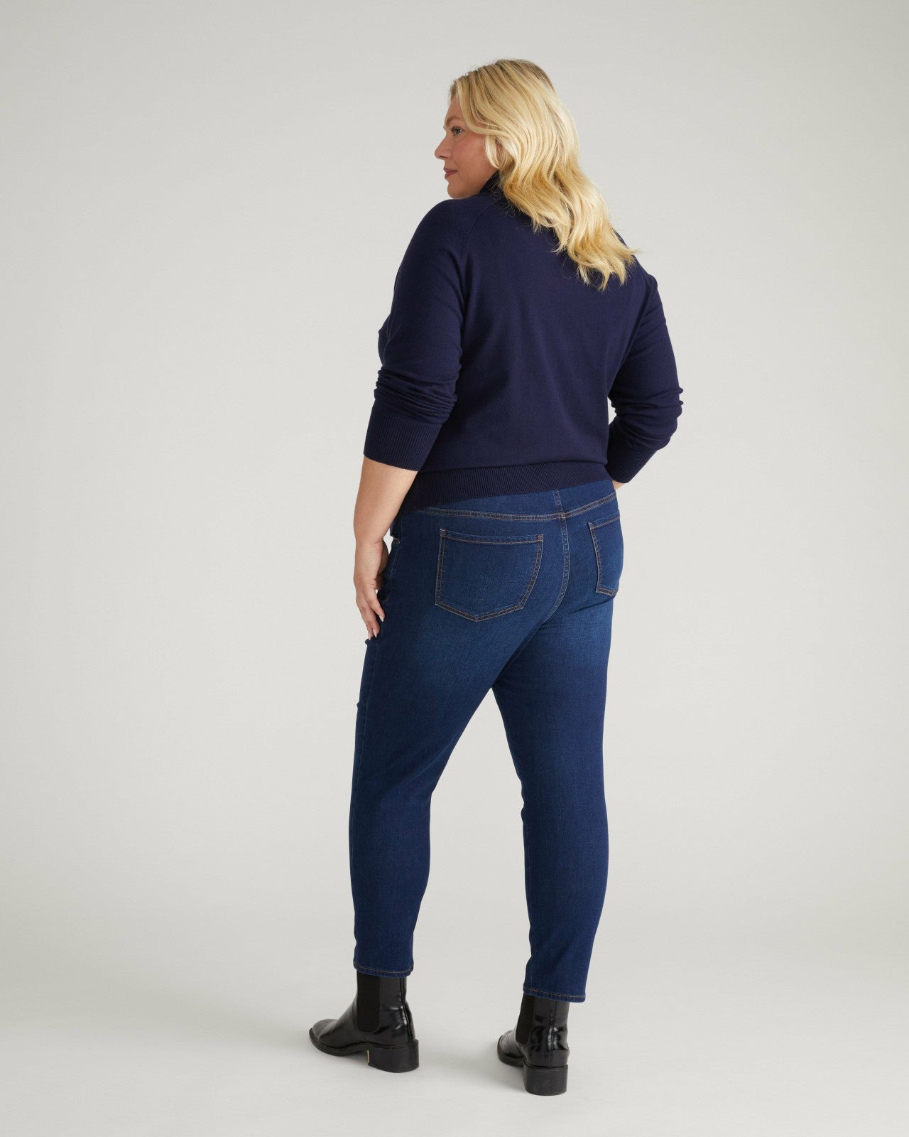 Universal Standard Seine High Rise Skinny Jeans 27 Inch - Heritage Indigo