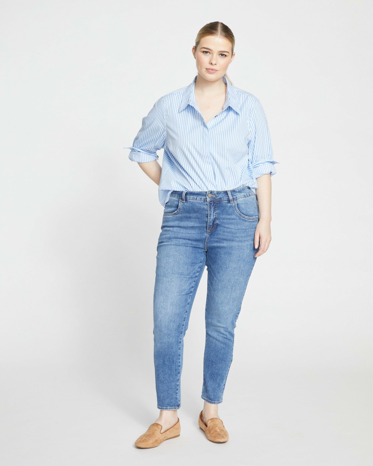 Universal Standard Seine High Rise Skinny Jeans 27 Inch - Vintage Indigo