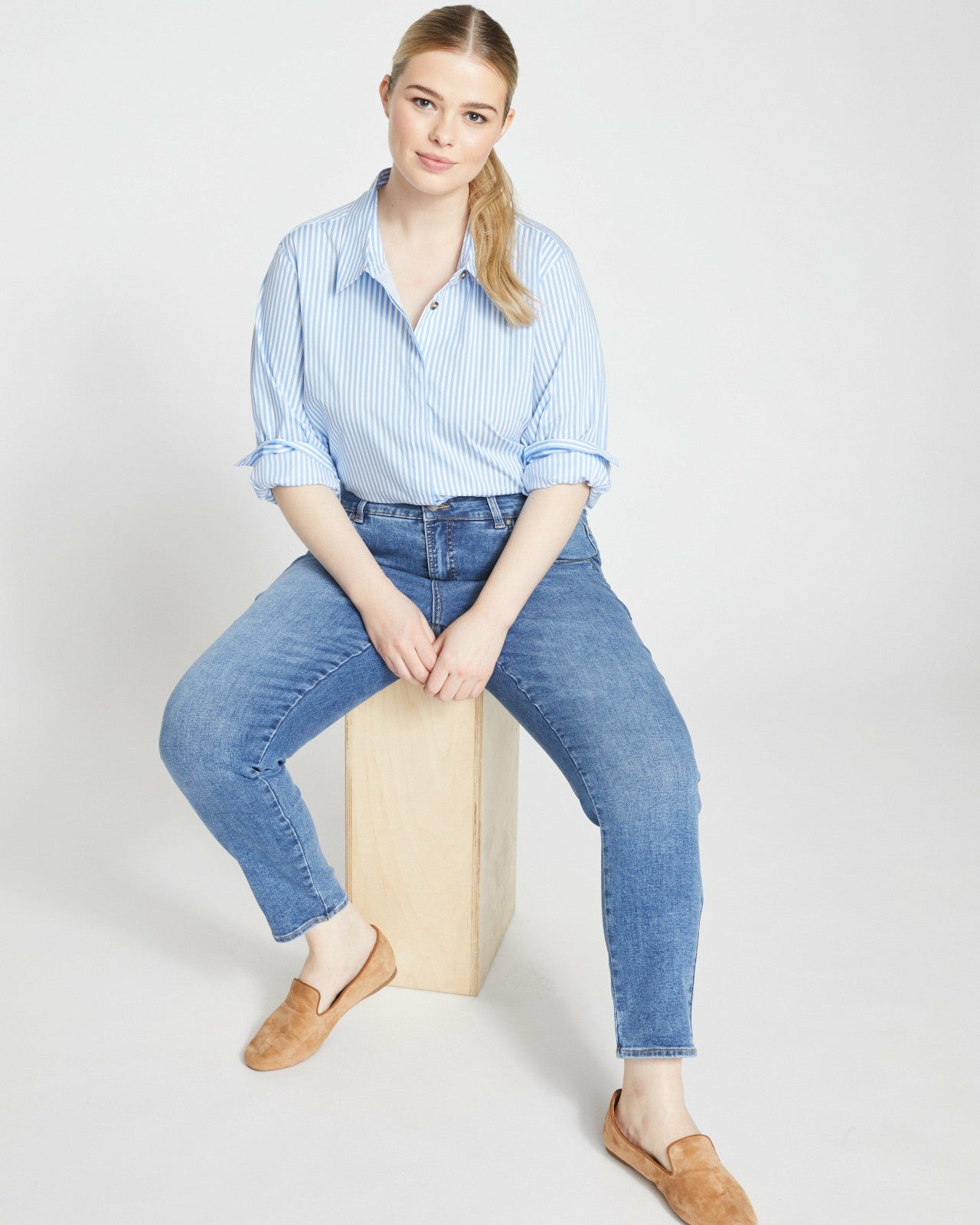 Universal Standard Seine High Rise Skinny Jeans 27 Inch - Vintage Indigo