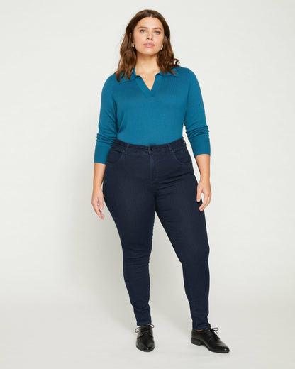 Universal Standard Seine High Rise Skinny Jeans 30 Inch - Dark Indigo